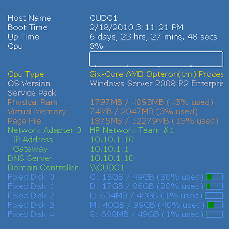 BGInfo alternative DesktopInfo Exit the Fast Lane